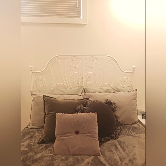 Other - Grey and Purple Button Pillow